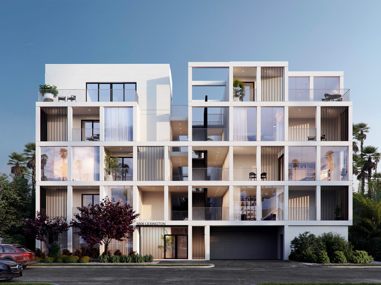 Project of residential building in Los Angeles, USA - , 1