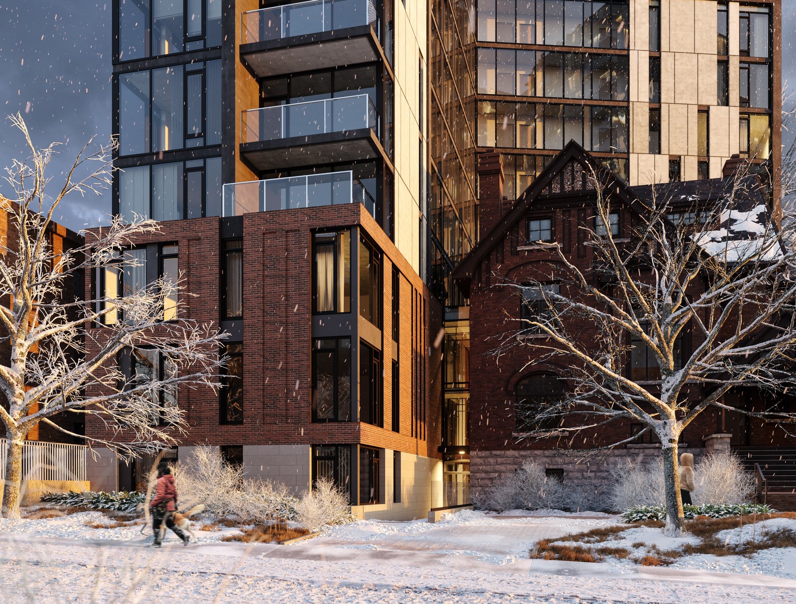 High-rise residential building addition to a Heritage House in Ottawa - , 2